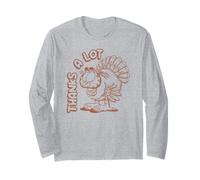 Garfield Thanksgiving Thanks A Lot Turkey Garfield Retro Long Sleeve T-Shirt