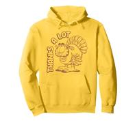 Garfield Thanksgiving Thanks A Lot Turkey Garfield Retro Pullover Hoodie
