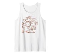 Garfield Thanksgiving Thanks A Lot Turkey Garfield Retro Tank Top