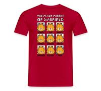 Garfield The Many Moods of Garfield Men's T-Shirt Red