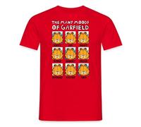 Garfield The Many Moods of Garfield Men's T-Shirt Red