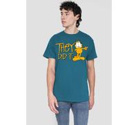 Garfield They Did It T Shirt, Slate Garfield Grey L