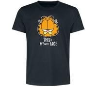 Garfield This Is My Happy Face T-Shirt black S