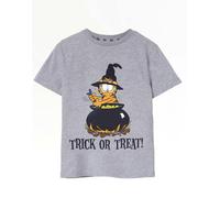 Garfield Unisex Kids Grey Trick Or Treat Short Sleeved T-Shirt - 7-8 Years