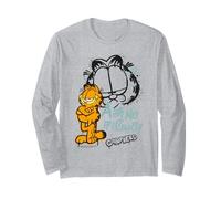 Garfield Vintage Ask Me If I Care Comic Artwork Style Gifts Long Sleeve T-Shirt