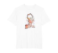 Garfield Watercolor Garfield T-Shirt, Men's Big and Tall, White, 2X Tall