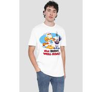 Garfield Well Done T-Shirt, White | Size: Small Garfield White S