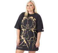 Garfield Womens Grey Character Oversized Short Sleeved T-Shirt - Large