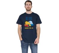Garfield Works for Me Unisex T Shirt, Navy, XX-Large