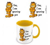 Garfield Yes, I Am Ignoring You Inner Two Tone Mug White/yellow (One Size)