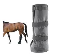 GARFTAI Horse Soaking Boot Equine Hoof Soaking Bag Easy use Soaker Bag for Treating Common Hoof Ailments Horse Leg Care ice Treatment Bucket with Quick fix Switch and EVA pad (Black)