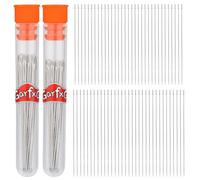 GarfxG 120pcs Beading Needles Straight Beading Needles for Jewelry Making, Size 10 and Size 11 Fine Thread Seed Beads Needles with Storage Tube for Bead & Sequin Embroidery Crafting DIY