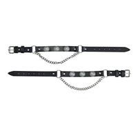 GARGOYLE BELLS Adjustable Fashion Boot Chains, Biker Boots Decoration Chains, Comes in a set of 2, Sliver Dollar, 1 Pair/2Pcs