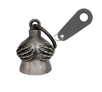 GARGOYLE BELLS Motorcycle Bell with Hanger, Key Chain with Delicate Luck Bell, 3D Design Zinc Alloy, Unisex, Keychain, Biker Accessories