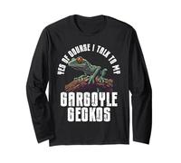 Gargoyle Gecko Reptile Owner Funny Gecko Saying Lizard Lover Long Sleeve T-Shirt