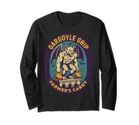 Gargoyle Grip Farmers Carry Vintage Halloween 90's Retro Gym Long Sleeve T-Shirt