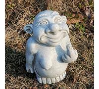 Gargoyle Statues Outdoor Trolls Figurines, Funny Gothic Garden Decor, Sculpture Resin Art Decorations, Outdoor Ornament for Flowerpot Yard Patio, Height 5'' (D)
