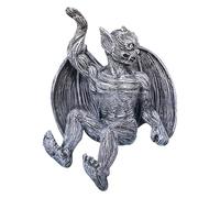 Gargoyle With Dragon Wings, Gothic Fence Decoration, Dragon Themed Wall Art, Garden Wall Decoration, Resin Decorative Sculpture, Unique Outdoor Decoration, Decoration