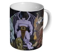 Gargoyles 90s Cartoon - Ceramic Coffee & Tea Mug 11oz - Durable Glossy White Cup - 90s Dark Fantasy Cartoon