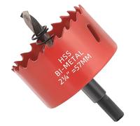 GARHWAL 2-1/4 in. Bi-Metal Hole Saw Drill Bit - General Purpose Saw for Wood, Plywood, Cornhole, Ceiling, and Drywall - Includes Arbor & Pilot Bit