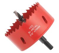 GARHWAL 3-1/8 inch Bi-Metal Hole Saw Drill Bit - Ideal for Circular Cuts in Wood, Plastic, and Sheet Metal - 1-3/16" Cutting Depth - Includes Arbor and Pilot Bit