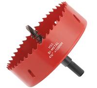 GARHWAL 4-1/4 in. Bi-Metal Hole Saw Drill Bit - General Purpose Saw for Wood, Plywood, Cornhole, Ceiling, and Drywall - Includes Arbor & Pilot Bit