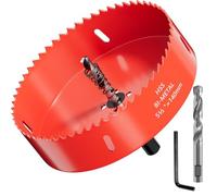 GARHWAL Bi-Metal Hole Saws - 140mm Wood Cutter, Metal Hole Saw, Circular Cutter for Walls, Core Drill Bit - Fast Cutting with Long-Lasting Blades for Plumbing, Conduits, Kitchens, Other DIY Projects