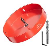 GARHWAL Bi-Metal Hole Saws - 200mm Wood Cutter, Metal Hole Saw, Circular Cutter for Walls, Core Drill Bit - Fast Cutting with Long-Lasting Blades for Plumbing, Conduits, Kitchens, Bathrooms, and More