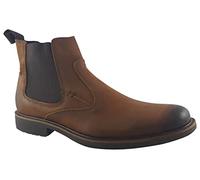Garibaldi Men's Leather Chelsea Boots, Casual/Smart/Workwear, Medium Fit, Anatomic Gel™ Comfort, Dress Ankle Boots (Cognac, Size 9)