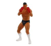 GARIOUANS 1/64 Scale Miniature Boxing Figures Red 1pcs Set Realistic Tiny Boxing Man Figurines for Model Train Accessories and Sand Tray Decoration