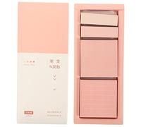 GARIOUANS 1 Box Color Sticky Tabs Memo Pads Smooth Writing Portable Self Adhesive Notes for Bible Study Office School Removable Multi Use Decorative Stickers Pink