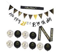 GARIOUANS 1 Set Birthday Decorations Set Happy Banner Balloon Kit for Unforgettable Birthday Party Celebrations Indoor Outdoor Use Quick Setup Vibrant and Unique Design