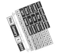 GARIOUANS 1 Set Bulletin Board Calendar: Flip Calendar For Classroom 2025-2029 - Holder With Date Cards - Boho Classroom Decoration For Teachers And Students