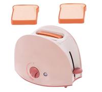 GARIOUANS 1 Set Electric Toaster Playset for Safe Simulation Baking with Pop Up Function Encourages Creative Role Play and Cooking Skills for Pretend Play