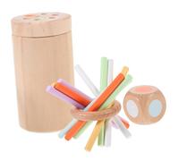 GARIOUANS 1 Set Wooden Balancing Sticks Educational Balance Game for Enhances Gross Motor Skills Concentration for Family Fun Activities Safe Easy to Use Balancing