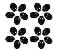 GARIOUANS 100pcs Black Plastic Safety Eyes for Dolls with Oval Shape and Fine Workmanship, Not Easy to Tear, for DIY Craft and Boys and Girls Toy Making