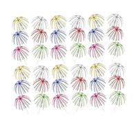 GARIOUANS 100Pcs Colorful Wooden Cocktail Sticks Party Decoration Food Picks for Fruits Snacks Elegant Party Supplies Random Color