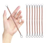 GARIOUANS 100pcs Copper Braided Ground Cable Flat Connection Wire Mm² Flexible Conductive Strap for Electrical Grounding and Industrial Use