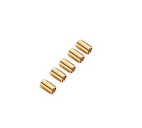 GARIOUANS 100pcs DIY Tube Beads for Jewelry Making Copper Round Spacer Beads with Smooth Surface and Suitable for Handmade Bracelets Necklaces Earrings and Craft Projects