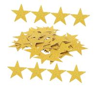 GARIOUANS 100Pcs Double-sided Gold Star Paper Cutouts for Crafting DIY Decorations for Birthday Wedding Party Table Confetti Scrapbooks Greeting Cards Festive Gold Foil Stars
