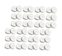GARIOUANS 100pcs Foam Earring Backs Cushion Pads for Earrings Soft White Foam Ear Pads for Pin Protection and Stabilizers