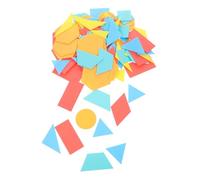 GARIOUANS 100pcs Geometric Shape Learning Pieces Recognition for Educational Math Manipulatives Enhancing Critical Thinking Creativity and Shape Cognition