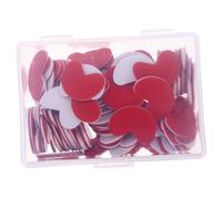 GARIOUANS 100Pcs Heart Shaped Plastic Counting Chips for Educational Math Learning Colored Markers with Smooth Edges Lightweight Visual Development Tokens for Counting and Math Games