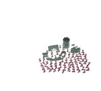 GARIOUANS 100pcs Military Plastic Soldier Model Figures Set Accessories Kit for Imaginative Pretend Play Decor Safe Non Toxic Material Suitable for Party Favors and Educational Use