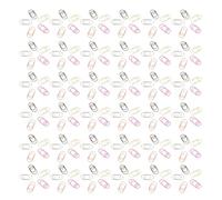 GARIOUANS 100Pcs Mini Heart-Shaped Metal Paper Clips Creative Colorful Decorative Clips Bulk Set for Office, School, Wedding Invitations and Document Organizing