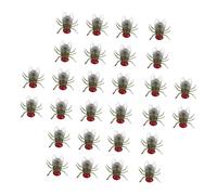 GARIOUANS 100pcs Realistic Fake Flies Plastic Bug for Halloween Pranks and April Fool's Day Reusable Stable Artificial Insect Models for Spooky Decorations and Trick Jokes