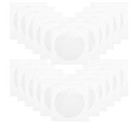 GARIOUANS 100pcs White Paper CD Dvd Sleeves Envelopes Storage Bags for Home Office School Space-saving Carrying Case for Disc Protection and Easy Access