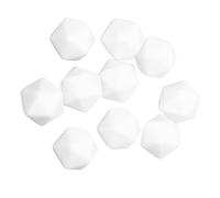 GARIOUANS 10Pcs Acrylic Blank Dice for DIY Painting Sided Smooth Acrylic Blocks for Creative Maths Exercises and Hand Eye Coordination Development