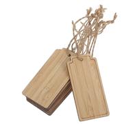 GARIOUANS 10pcs Bamboo Garden Plant Labels Hanging Tags for Potted Plants Tree Identification Reusable Gardening Markers for Outdoor Nursery and Greenhouse Use