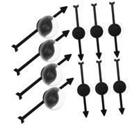 GARIOUANS 10pcs Black Plastic Suction Cup Game Arrows for Board Games Party Props Turntable DIY Accessories for Family Gatherings and Educational Activities